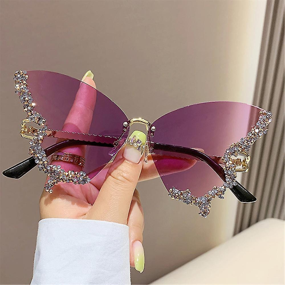 💥 EDICIÓN LIMITADA❗️ | Elegance™ Gafas de sol con detalle de mariposa y diamantes