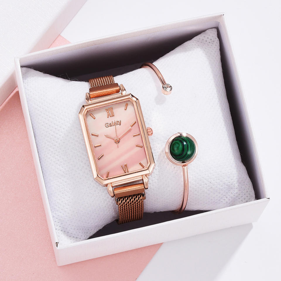 🔥PRODUCTO EXCLUSIVO | Reloj de lujo y pulsera de esmeraldas para elegancia 💚