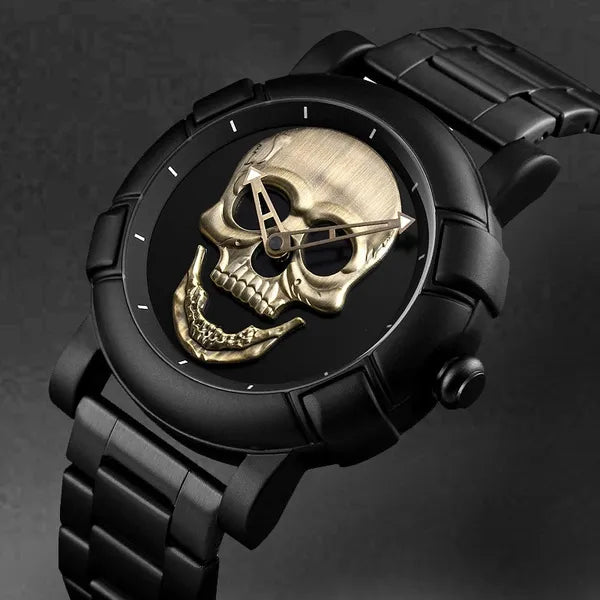 ❗️ Nuevo Producto ⚜️ | Skulltime™ RELOJ CALAVERA METAL BLANCO🧩