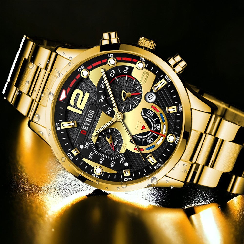 💥 Edición Limitada ⚜️ | Dial™ Elegante reloj de oro para prestigio