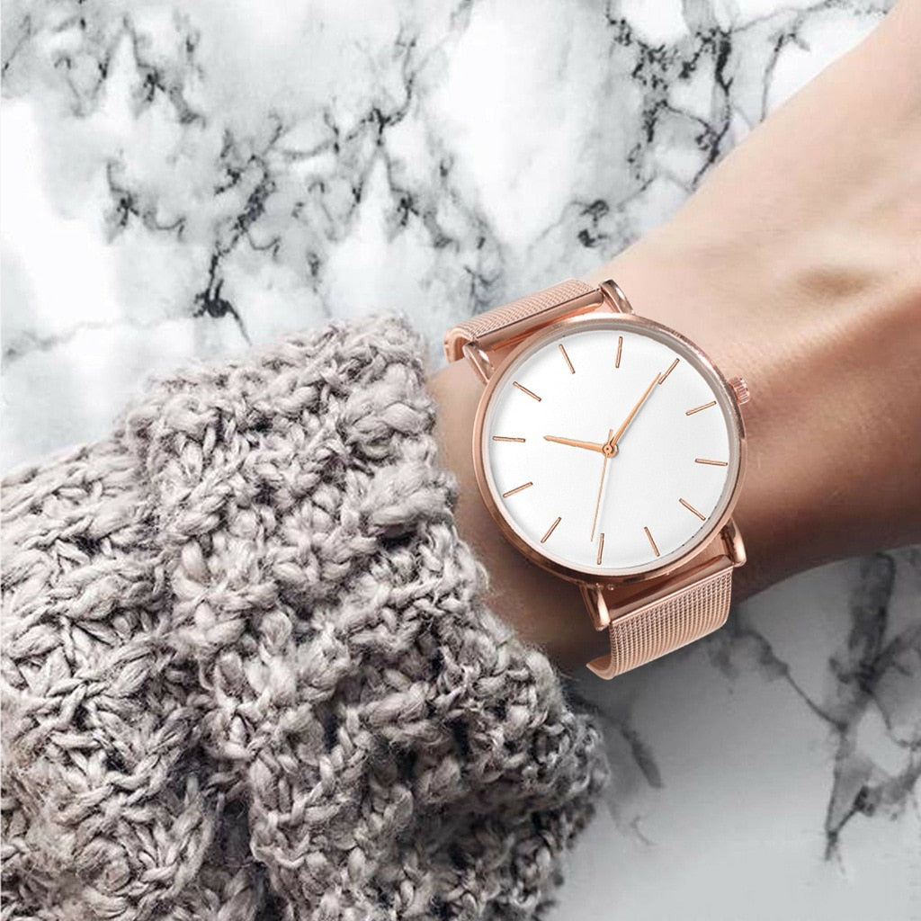 ❗️ Nuevo Producto ⚜️ | Glimmer™ - Reloj Chelsea de oro rosa🧩💖