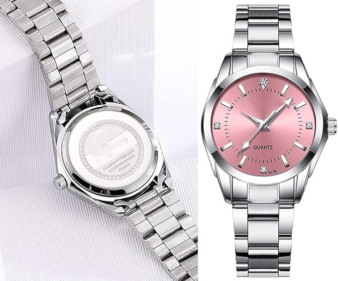 💥 Producto Exclusivo | Grace™ - RELOJ DE LUJO PLATA Y ROSA ⚡️