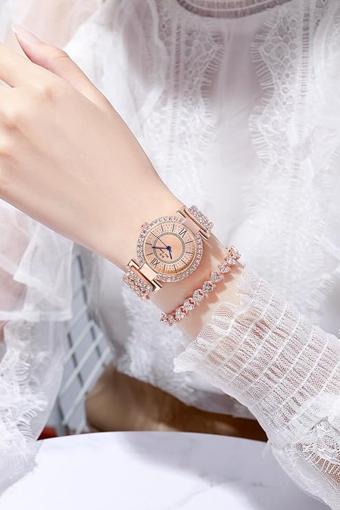 ❗️ Nuevo Producto ⚜️ | Eclat™ - Reloj de lujo de oro rosa🧩💖