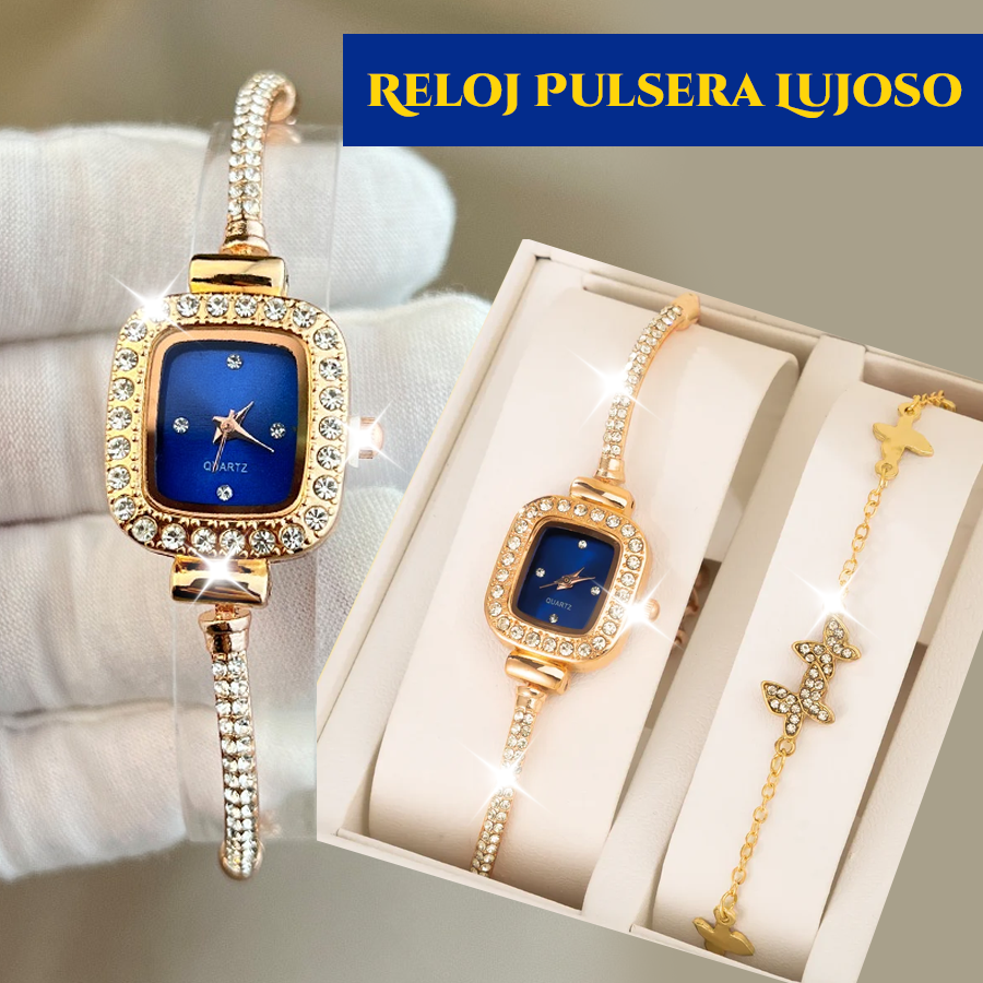 💥 EDICIÓN LIMITADA❗️  | Reloj Pulsera Brillante de Lujo