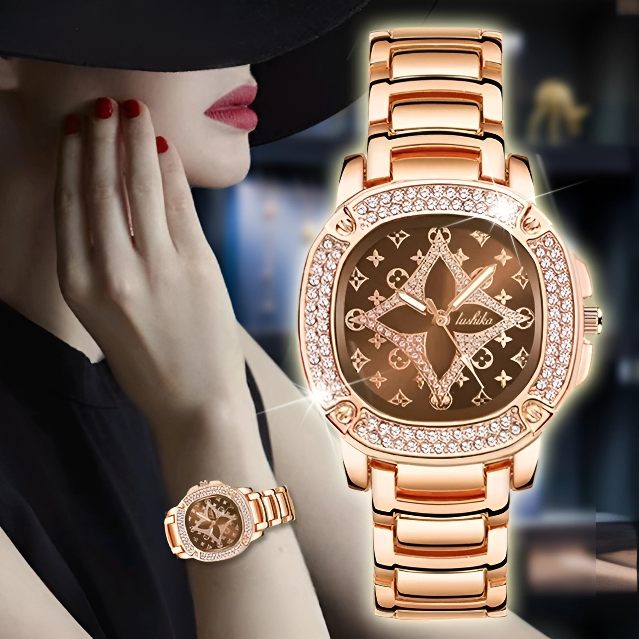 ❗️ EXCLUSIVO ❗ | Stylish™ Reloj de cuarzo impermeable Clover para mujer 💰