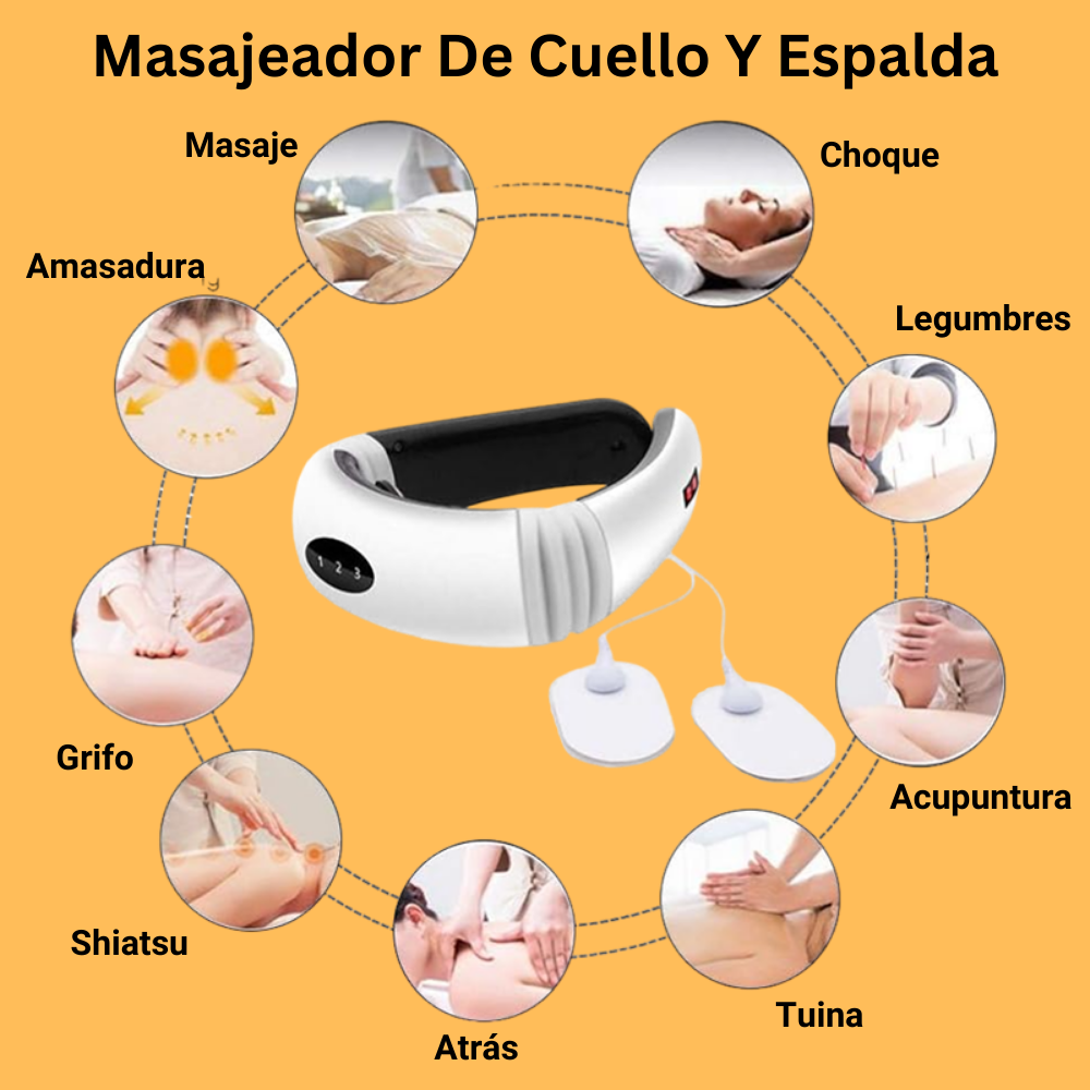 🔥 Mejor Vendido | Masajeador Electromagnético De Cuello Y Espalda 💆