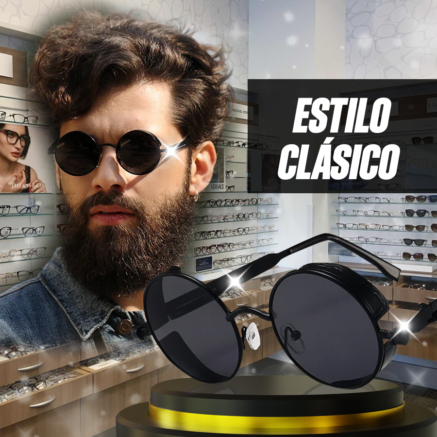 🔥 OFERTA EXCLUSIVA | Fashionable™ Gafas de sol redondas con montura metálica