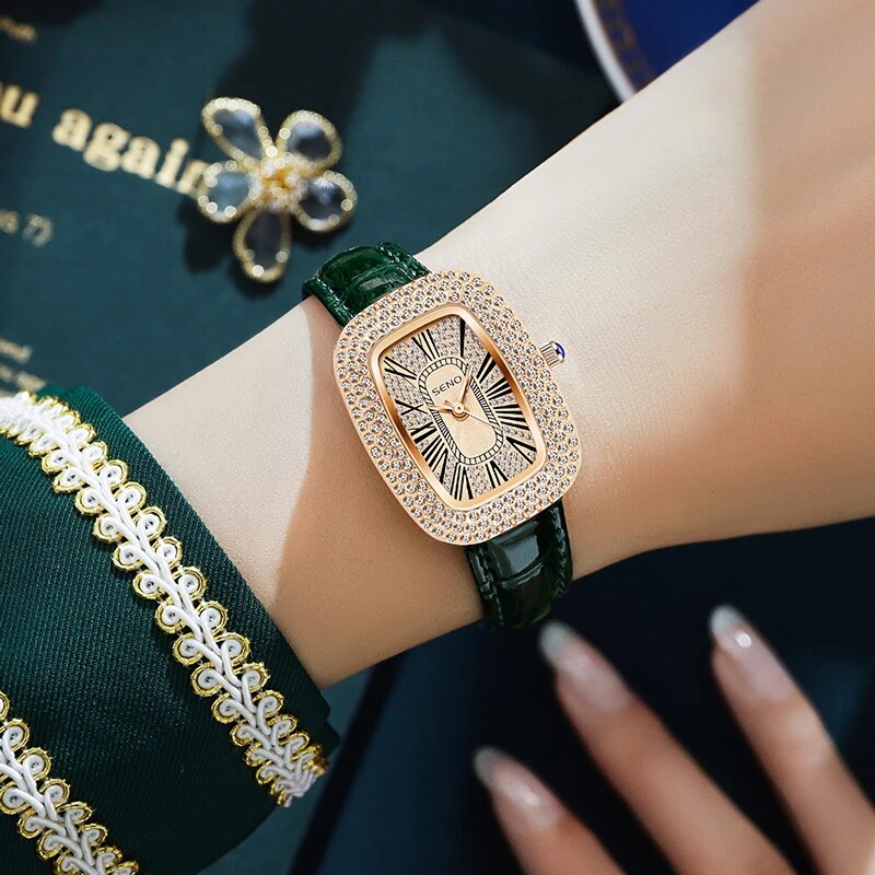 🔥 OFERTA EXCLUSIVA | Luxury™ Reloj de cuarzo con cinturón para mujer 💎