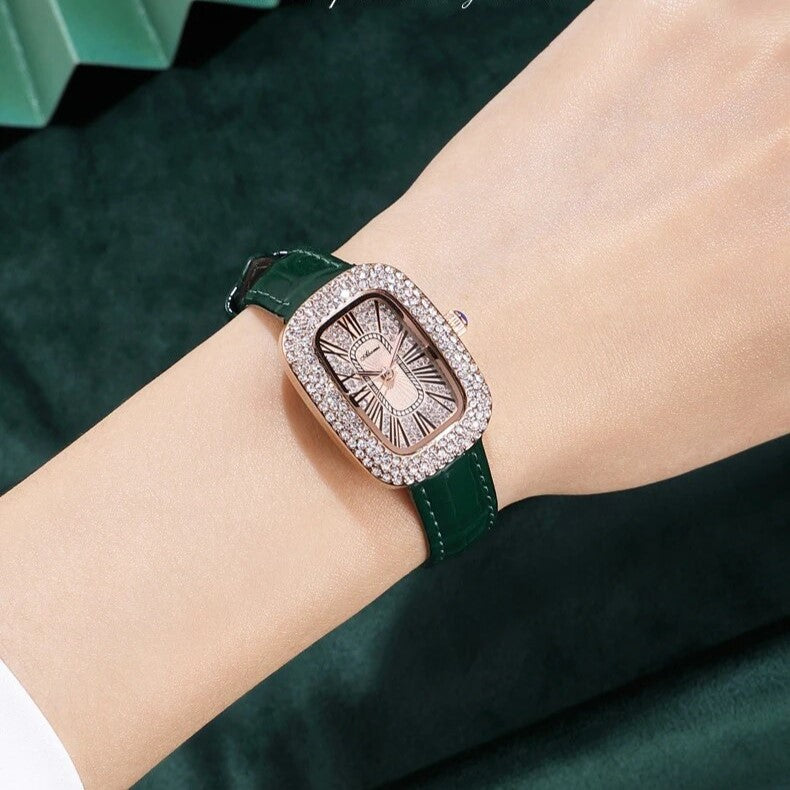 🔥 OFERTA EXCLUSIVA | Luxury™ Reloj de cuarzo con cinturón para mujer 💎