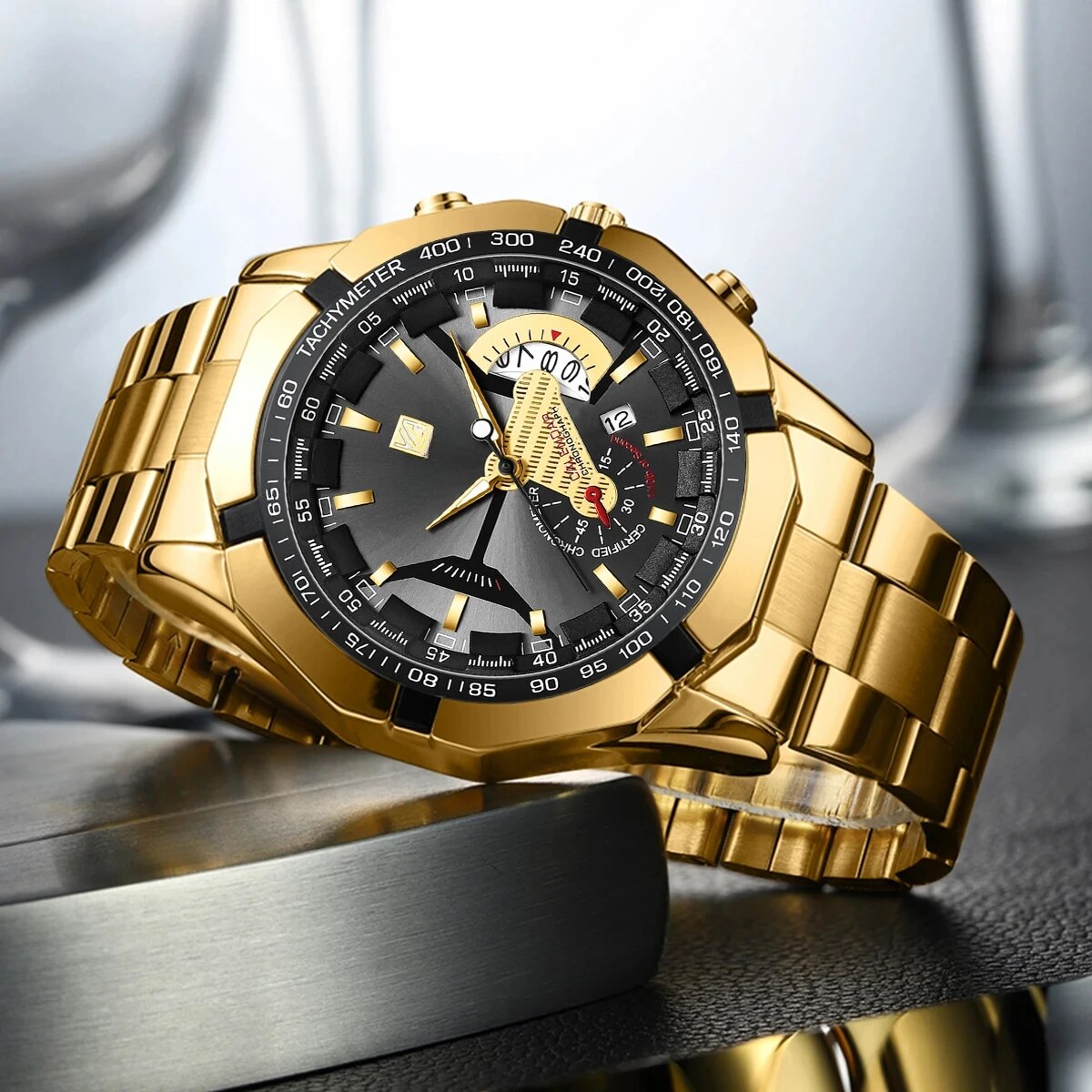 ❗️ EXCLUSIVO ❗ | Luxury™ Reloj dorado resistente al agua para hombre 🏆