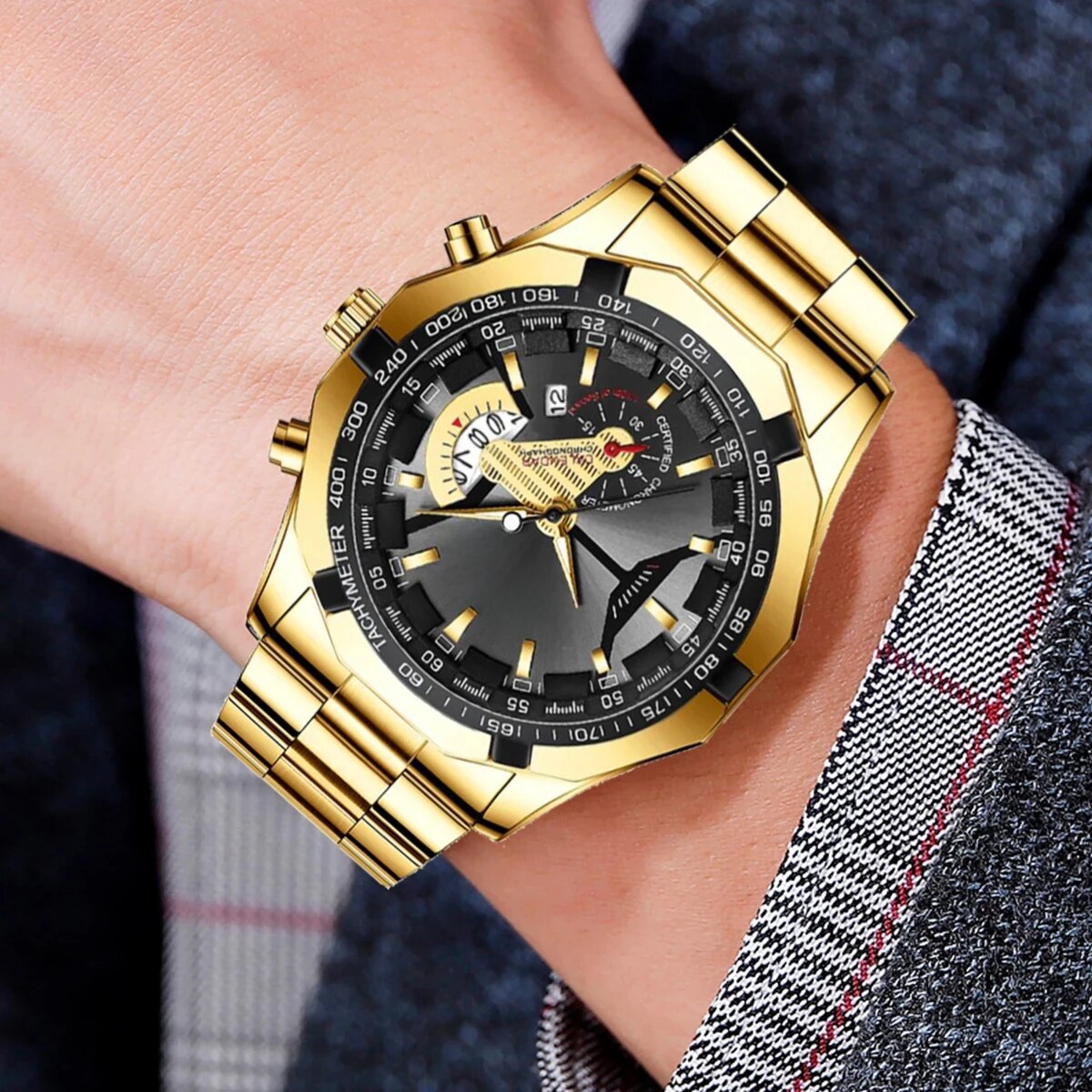 ❗️ EXCLUSIVO ❗ | Luxury™ Reloj dorado resistente al agua para hombre 🏆