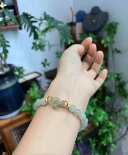 🔥 OFERTA EXCLUSIVA | Jade™ Pulsera de piedra de jade esmeralda 💫