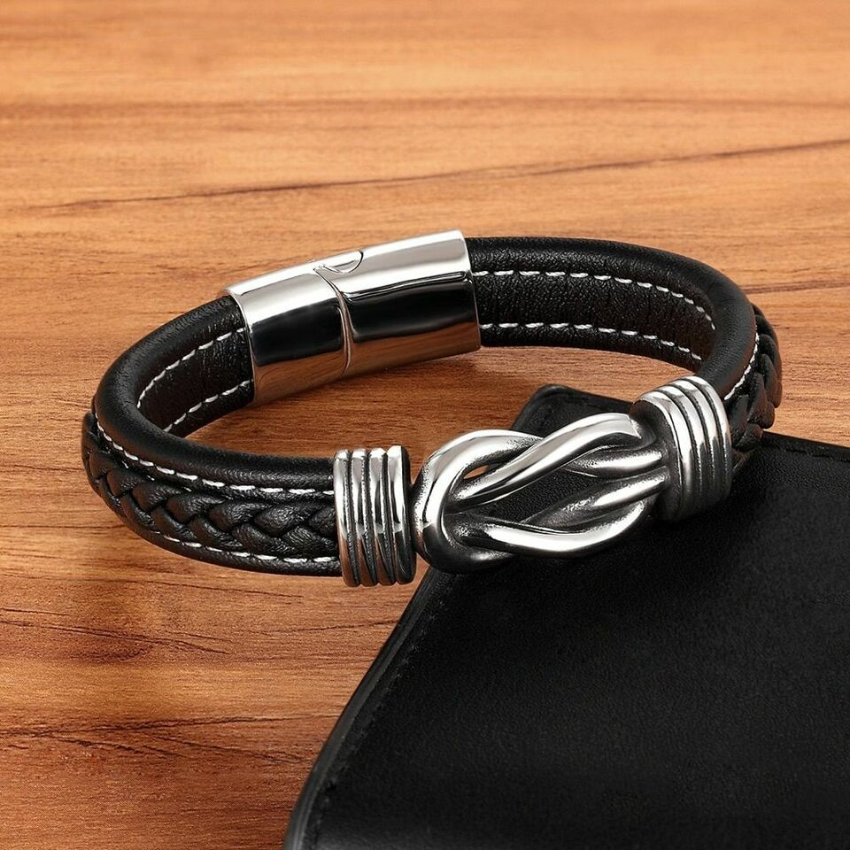 🔥 OFERTA EXCLUSIVA | Ethnic™ Pulsera de hombre trenzada de cuero estilo étnico