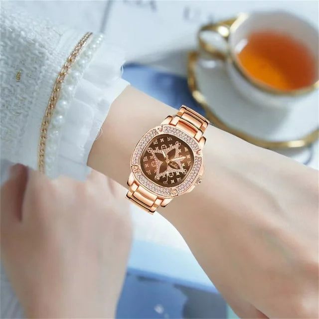 ❗️ EXCLUSIVO ❗ | Stylish™ Reloj de cuarzo impermeable Clover para mujer 💰