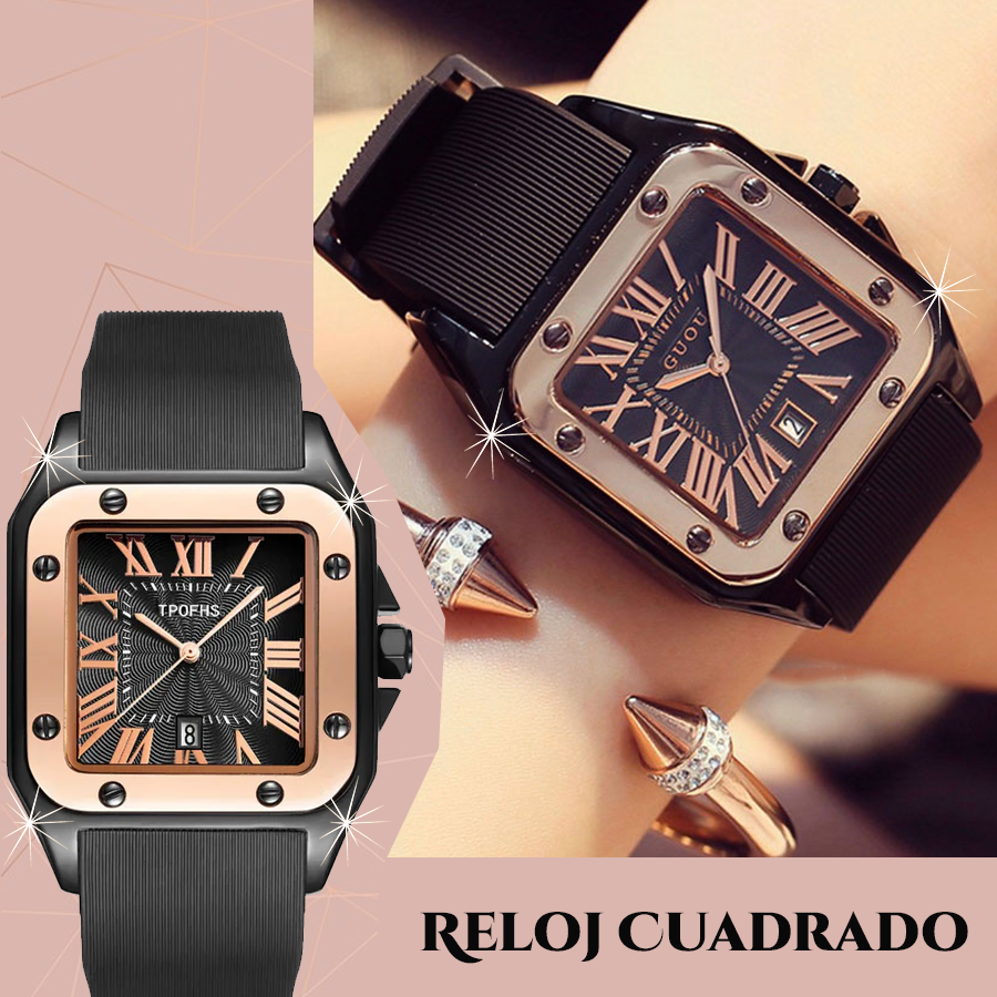 💥 EDICIÓN LIMITADA❗️  | Reloj de cuarzo cuadrado para hombre y mujer